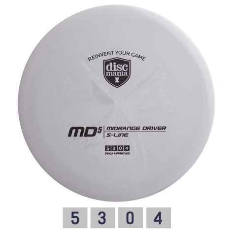 Diskgolfo diskas DISCMANIA S-LINE MD5 light grey