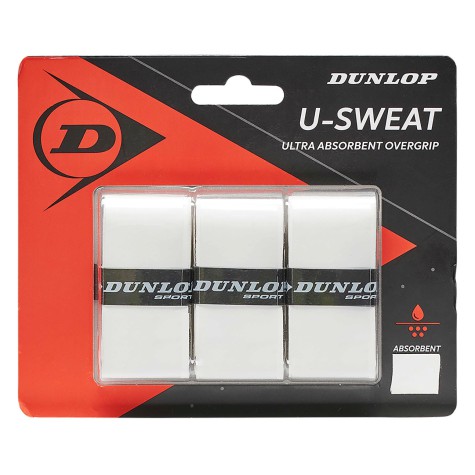 Teniso raketės apvija DUNLOP U-SWEAT overgrip, white