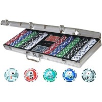 Pokerio žetonų rinkinys Poker Set 500 (su vertėmis)..