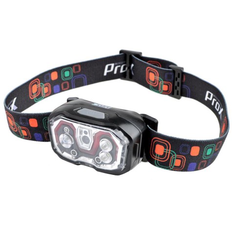 Priekinė lempa ProX Cetus No-Touch CREE XP-E 300Lm USB (headlamp)