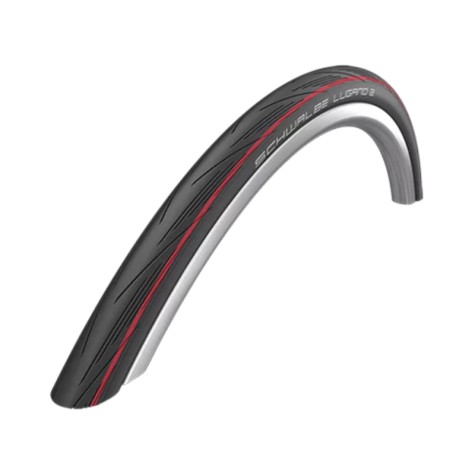 Padanga 28“ Schwalbe Lugano II HS 471, Active Fold. 25-622 Red Stripes