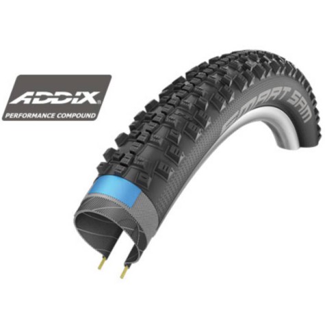 Padanga 29“ Schwalbe Smart Sam DD HS 476, Perf Fold. 65-622 Addix