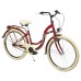 Dviratis AZIMUT Vintage 26“ 3-speed 2021 burgund-cream