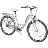 Dviratis Romet Samanta 26“ 1-speed silver-18(M)..