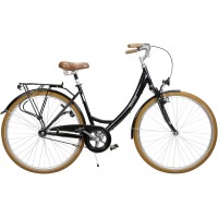 Dviratis Romet Angel Lux 28 1-speed 2021 black-brown..