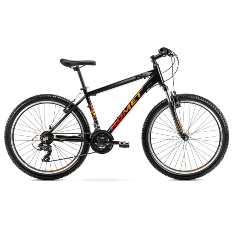 Dviratis Romet Rambler R6.0 26“ 2022 black-orange-19“ / L