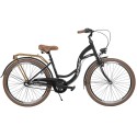 Dviratis AZIMUT Vintage 26“ 3-speed 2023 black-cream matt