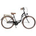 Dviratis AZIMUT Vintage 28“ 3-speed 2023 black-cream matt