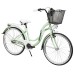 Dviratis AZIMUT Vintage 26“ 3-speed 2023 with basket mint-white matt