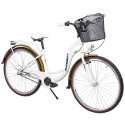 Dviratis AZIMUT Vintage 28“ 3-speed 2023 with basket white-cream matt