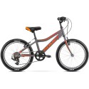 Dviratis Romet Rambler 20 KID 1 Alu 2023 graphite-red-orange