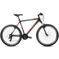 Dviratis Romet Rambler R6.1 26“ 2023 black-orange-red-14“ / S..