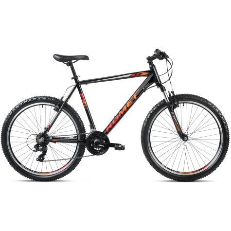 Dviratis Romet Rambler R6.1 26“ 2023 black-orange-red-14“ / S