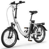 Elektrinis dviratis Ecobike Even 20“ 2023 white -17Ah(LG)..