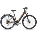 Elektrinis dviratis ProEco:ON Wave LTD 1.0 504Wh brown-black-19" / L