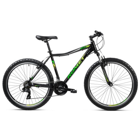 Dviratis Romet Rambler R6.1 JR 2024 black-green-grey-15" / S