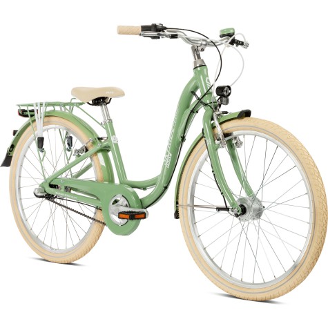 Dviratis PUKY Skyride 24-3 Classic Alu retro green