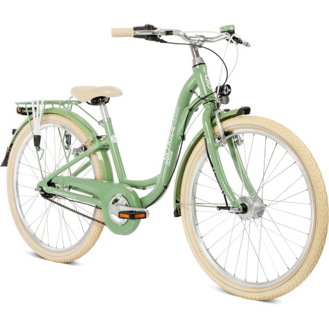 Dviratis PUKY Skyride 24-7 Classic Alu retro green