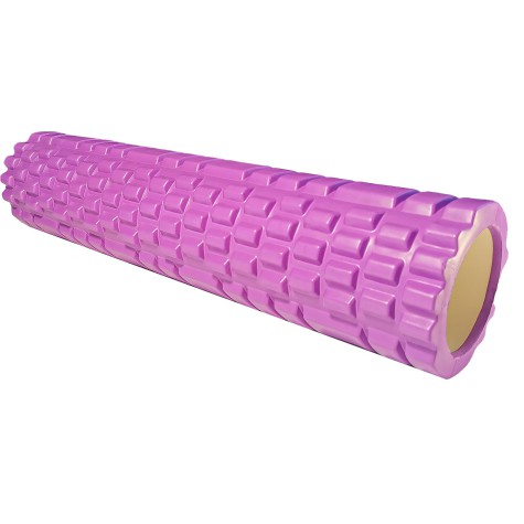 Masažinis jogos volas KP-260 14*60cm Violetinis