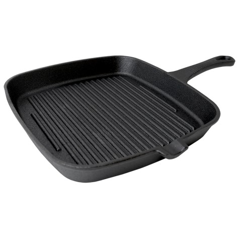 Kvadratinė ketaus keptuvė su grill paviršiumi Zyle 23 x 23 cm, ZY123KGFP