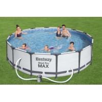 Karkasinis baseinas Bestway Steel Pro Max Set 366х100 cm su filtruojanči..