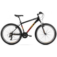 Dviratis Romet Rambler R6.0 2024 black-orange-red-17