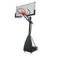 Mobilus krepšinio stovas Orlando 140x82 (8mm grūdintas stiklas, reg. aukštis 150-305 cm)