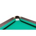 Pulo stalas Folden 5 pėdų (190x110cm) žalias audinys, su komplektacija