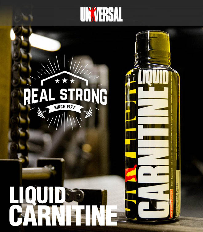 universal carnitine liquid banner